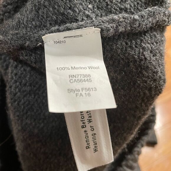 Madewell gray lace up merino wool sweater dress Medium - Picture 7 of 9